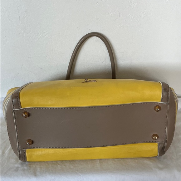 Christian Louboutin Yellow Leather Tote Bag - Picture 10 of 13